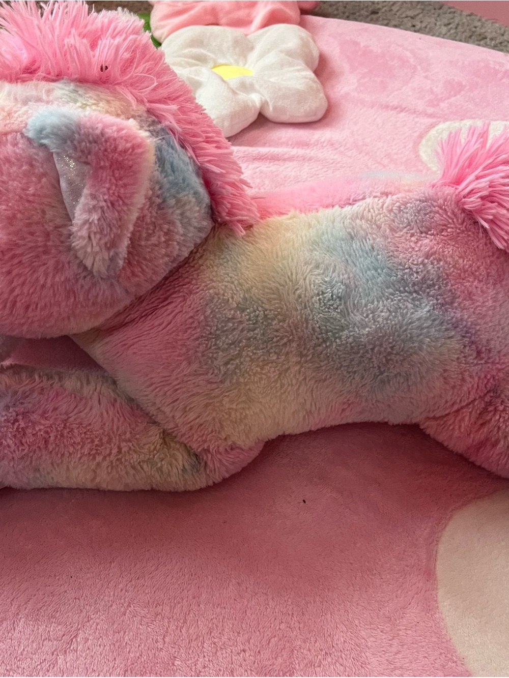 Plush Pastel Rainbow Unicorn Plush - Pink